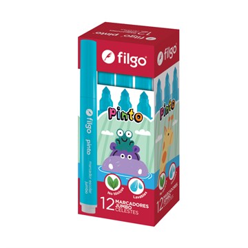 MARCADOR P/RED. FILGO CELESTE JUMBO CMJ-C12-010 FIL01 (B12)