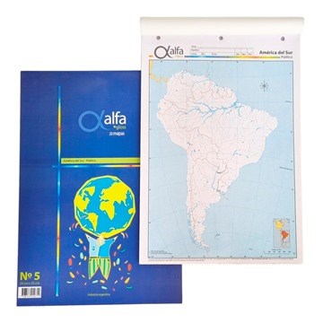 MAPA AMERICA DEL SUR POLITICO Nº5 ALFA GLOSS (B1000/20)