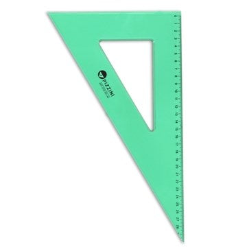 ESCUADRA 30CM 60º CRISTAL VERDE PIZZINI 373230X60S PZ01 (B20/100)