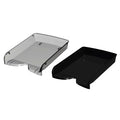BANDEJA PAPELERA APILABLE X1 NEGRO/CRISTAL PIZZINI 801NG/801CR PZ01