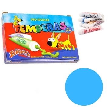 TEMPERA X10 CELESTE 8ML SEÑORITA 103-04 FAP02 (B40)