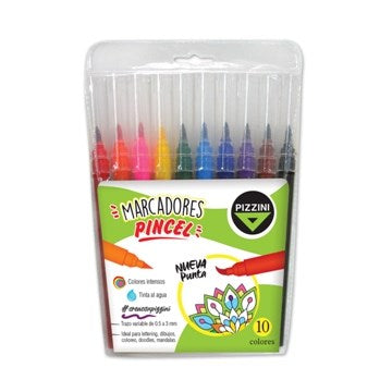 MARCADOR X10 P/PINCEL COLOR SURT. PIZZINI 8210 PZ01