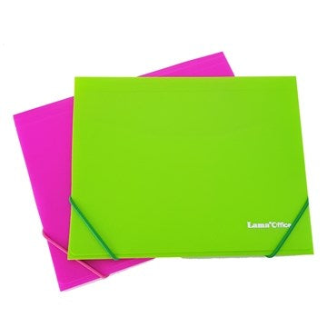 CARPETA A5 3 SOLAPAS C/ELASTICO PVC LAMA PP02N3