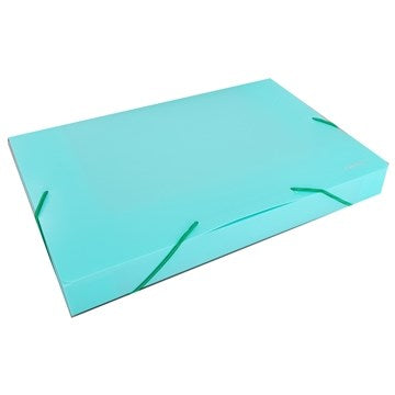 ESTUCHE LOMO 4CM PVC A4 C/ELAST. PASTEL LAMA DC403CA4P4
