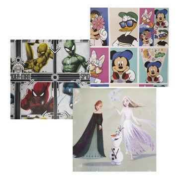 PAPEL REGALO AFICHE LICENCIA PERSONAJES 70X100 MURESCO (B10)