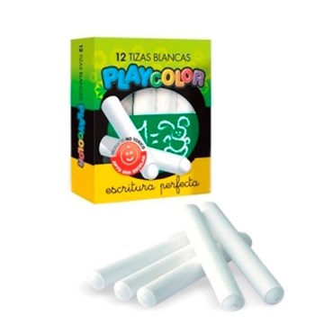 TIZA BLANCA X 12 PLAYCOLOR 804001002010 (B36) FAI01