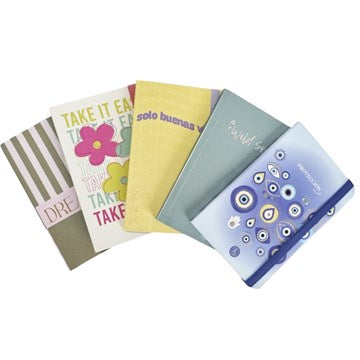 LIBRETA 9,5X14,5 C/ELAST. BINDER UNIVERSO 1007-1006-1008 REY02 (B12)