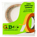 CINTA ADHESIVA 12X10 MTS DOBLE FAZ DF12X10 CBX