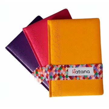 AGENDA 2027 A5 15X20 DIARIA ENCUAD. SIMIL CUERO  3 COLORES KATANA 519668 PEN01