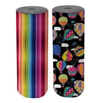 BOBINA 35CMX100MTS PAPEL REGALO KRAFT C/DISEÑO PACKERS (B1)