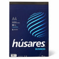 Block de hojas A4 rayadas Húsares de 80 hojas en color azul, disponible en WISHFUL