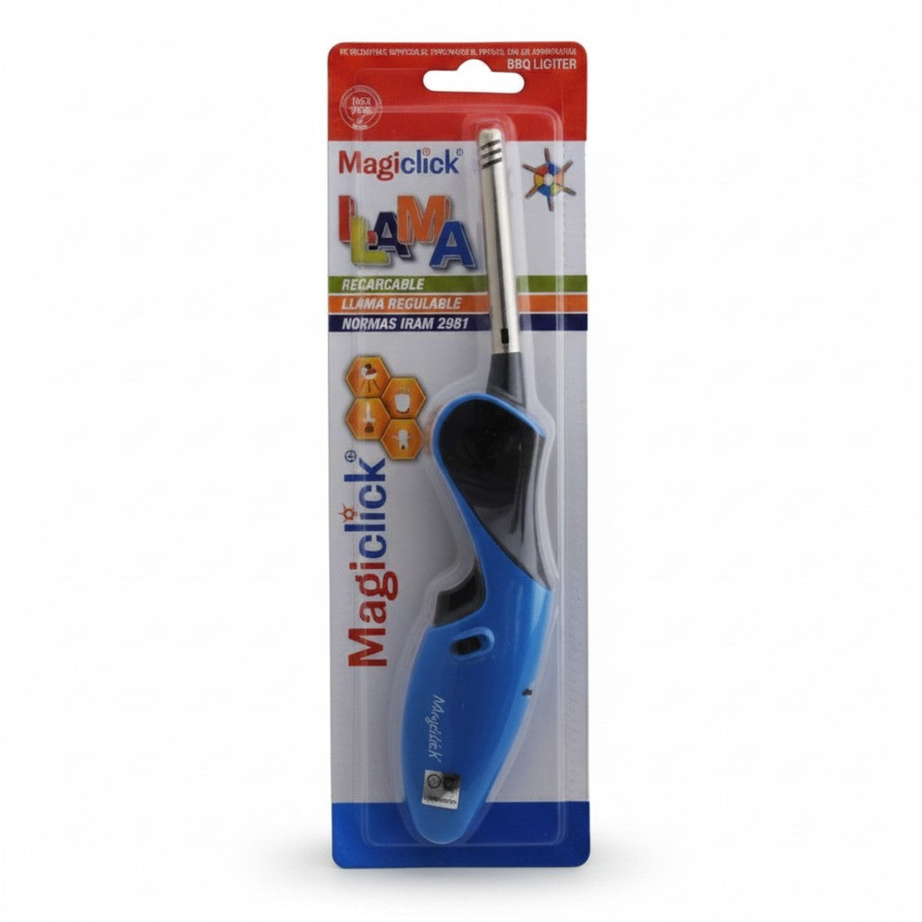 Encendedor Magiclick recargable WISHFUL con llama ajustable, ideal para cocina y barbacoa en empaque original