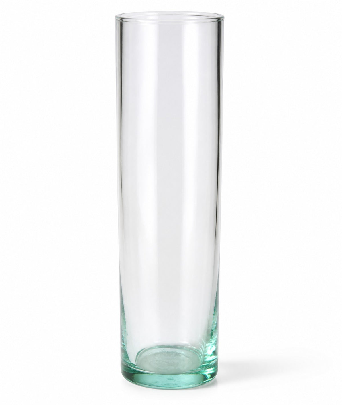 Florero cilíndrico de vidrio transparente WISHFUL de 7x28 cm con diseño minimalista para decoración de interiores