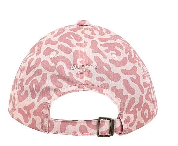 Gorra WISHFUL con estampado animal print en tonos rosa y cierre ajustable metálico en la parte posterior