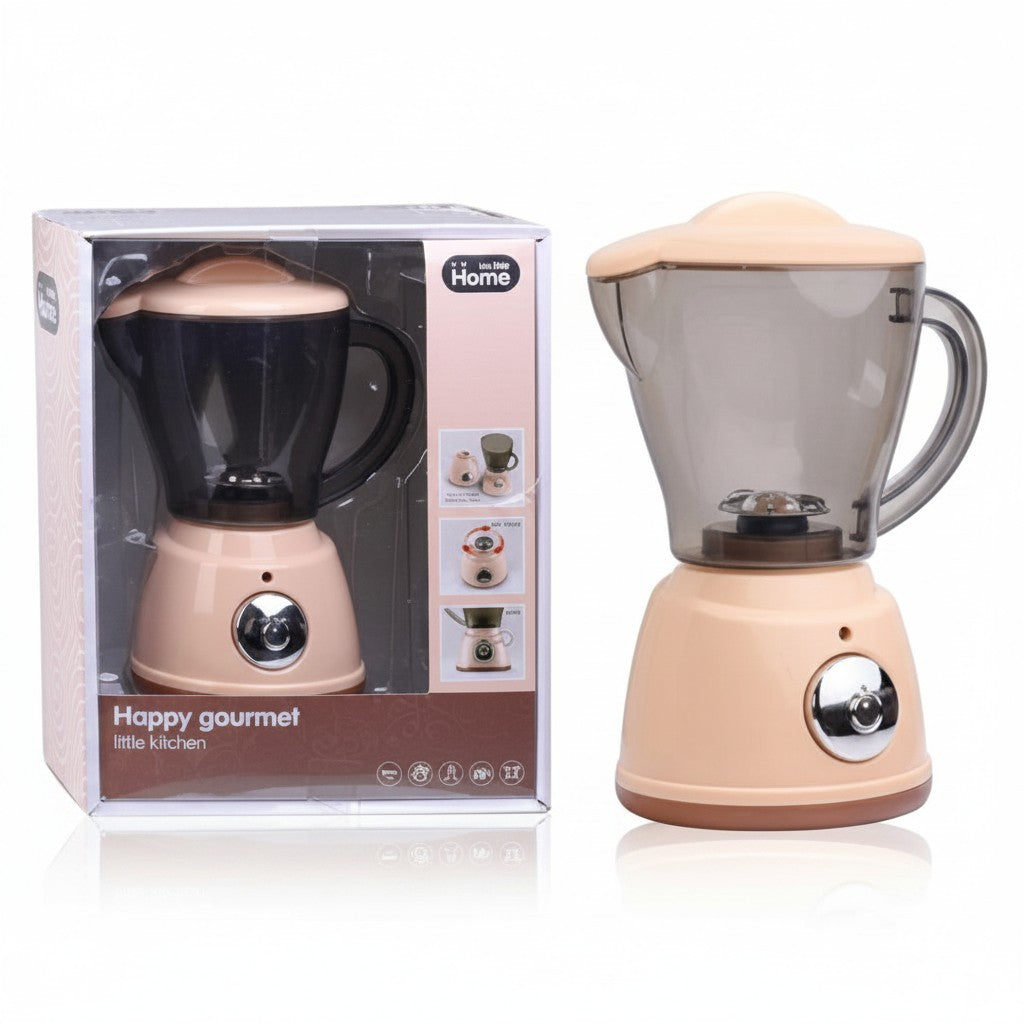 Licuadora de juguete WISHFUL color beige con luz y sonido, incluye caja de presentación para cocina infantil