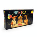 Caja de juego WISHFUL MEKICA YUYU con ilustración de perros celebrando un cumpleaños con pastel y globos