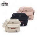 Morral WISHFUL de pana con diseño de Minnie Mouse en colores beige, negro y rosa con correa ajustable