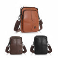 Morral WISHFUL Pierre Cardin de cuero PU en colores marrón, café y negro con dos compartimentos y correa ajustable.