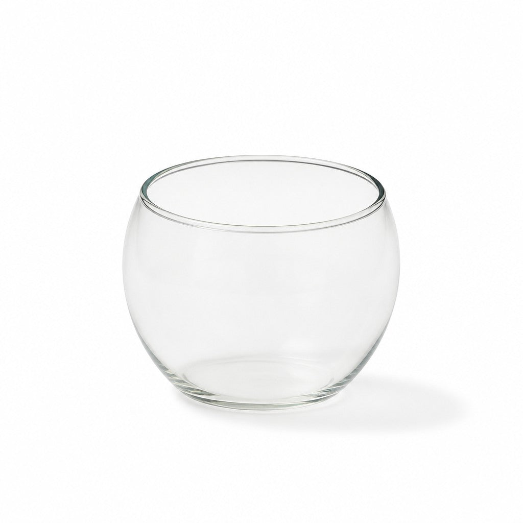 Pecera bochin de vidrio transparente WISHFUL con diseño esférico ideal para decoración o centros de mesa