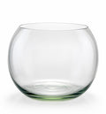Pecera redonda de vidrio transparente WISHFUL de 16x14 cm, ideal para decoración o acuario pequeño.