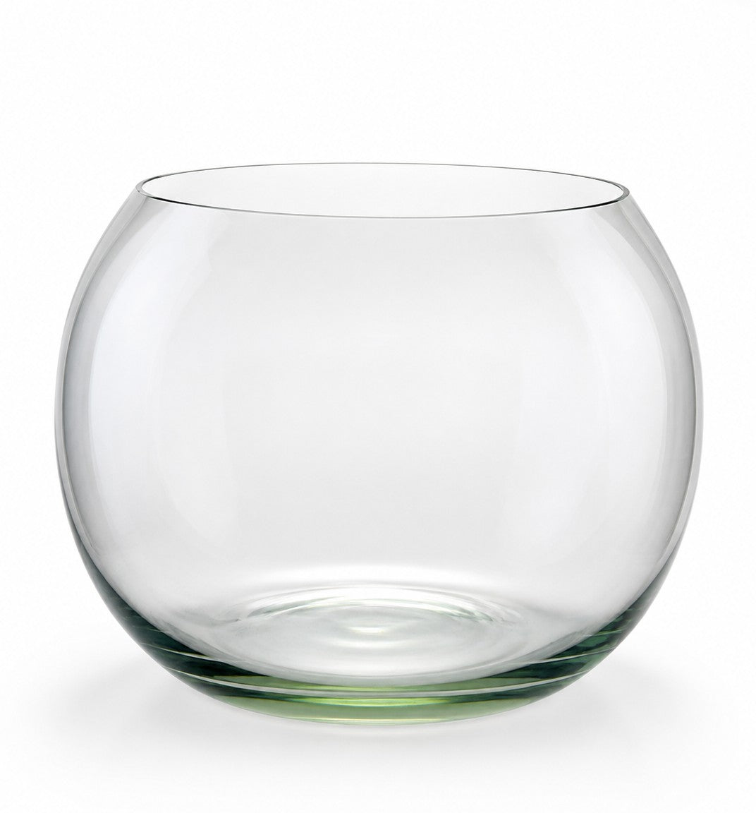 Pecera redonda de vidrio transparente WISHFUL de 16x14 cm, ideal para decoración o acuario pequeño.