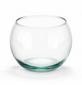 Pecera redonda de vidrio transparente WISHFUL para decoración o acuario pequeño