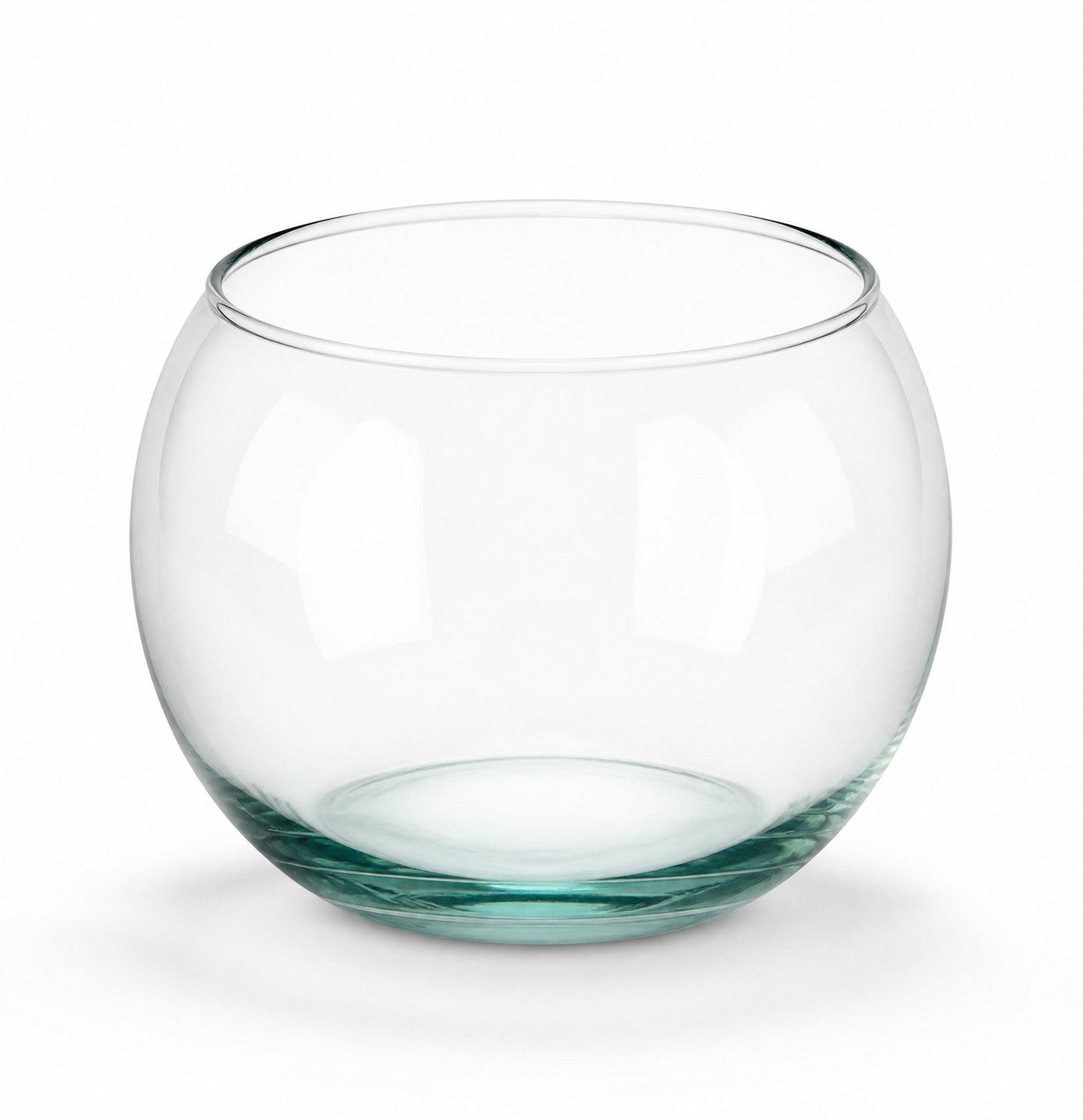 Pecera redonda de vidrio transparente WISHFUL para decoración o acuario pequeño