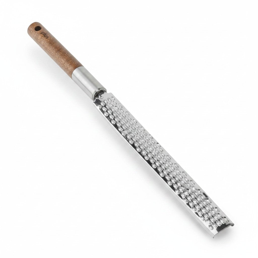 Rallador de cítricos WISHFUL de 37.5 cm con hoja de acero inoxidable y mango ergonómico de madera de acacia