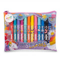 Set escolar WISHFUL con estuche transparente, marcadores de colores y 120 stickers con diseños de fantasía